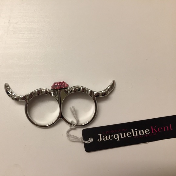 Pink Swarovski Elements Jacqueline Kent ring - Picture 3 of 3
